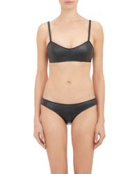 Lisa Marie Fernandez Exclusive Zip Front Neoprene Bikini In Black Lyst