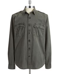 black military shirt mens