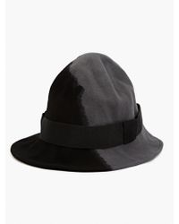 Comme Des Garçons Men'S Dip-Dye Crumpled Trilby Hat - Lyst