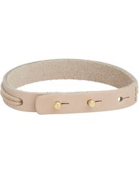Isabel Marant Leather Raised Bar Bracelet - Lyst