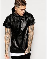 Criminal Damage Sweatshirt With Short Sleeves In Pu - Lyst