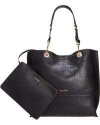 Calvin Klein Reversible Tote With Pouch - Lyst