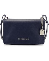 Longchamp Quadri Leather Crossbody Bag - Lyst
