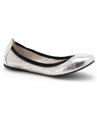vince camuto silver flats