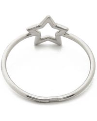 Aurelie Bidermann Silver Star Ring - Silver - Lyst