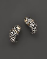 John Hardy Women'S 18K Gold & Sterling Silver Naga Shrimp Earrings - Lyst