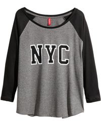 H&M Jersey Top - Lyst
