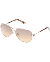 Givenchy Shiny Metal Aviator Sunglasses - Lyst