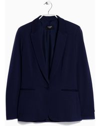 mango jackets lyst blazer essential
