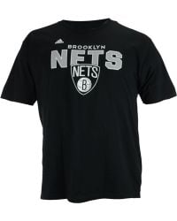 Adidas Men'S Short-Sleeve Brooklyn Nets Straight To The Hoop T-Shirt - Lyst