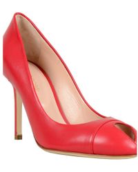 Sergio Rossi Peep-Toe Pump - Lyst