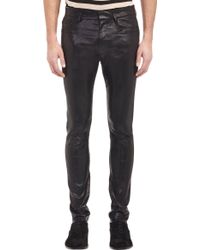 Haider Ackermann Blistered Leather Trousers - Lyst