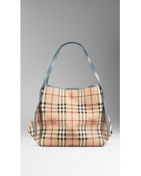Burberry The Small Canter In Haymarket Check - Lyst