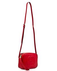 gucci soho red disco bag