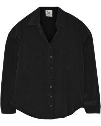La't By L'agence Washed-Silk Shirt - Lyst