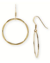 Argento Vivo Medium Flat Ring Earrings - Lyst