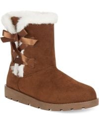 Rampage 143 Girl Arlington Faux-Fur Cold Weather Booties - Lyst