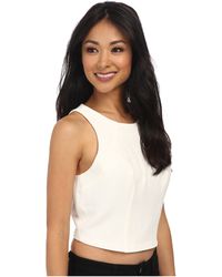Sam Edelman Solid Crop Top - Lyst