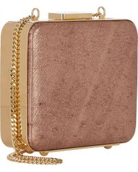 Zagliani Ostrich Vanity Evening Clutch - Lyst