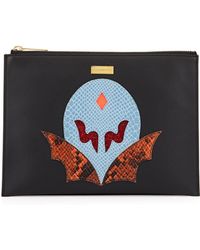 Stella McCartney Super Hero Small Zip Clutch Bag - Lyst