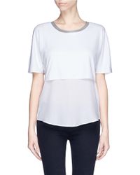 Sandro 'Tanias' Tiered T-Shirt - Lyst