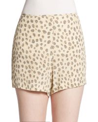 Equipment Lewis Silk High-Waisted Shorts - Lyst