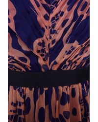 Matthew Williamson Wing Lace Chiffon V-Neck Dress - Lyst