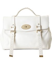 Mulberry Cream Oversized Alexa Handbag - Lyst