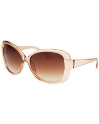 Kenneth Cole Reaction Women'S Oversize Translucent Beige Sunglasses - Lyst