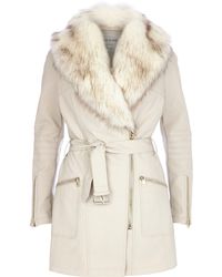 river island cream faux leather jacket