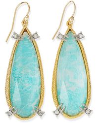 Alexis Bittar Amazonite Crystal Teardrop Earrings - Lyst