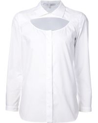 Carven Cut Out Shirt - Lyst