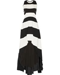 Jay Ahr Asymmetric Cutout Stretch-Crepe Gown - Lyst