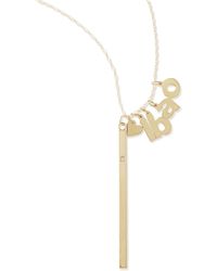 Jennifer Zeuner I Heart Necklace With Your Choice Of 4 Letter Charms - Lyst