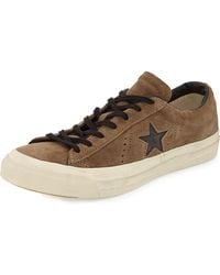 Converse John Varvatos Suede Star Cutout Low-Top Sneaker - Lyst