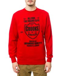 Crooks And Castles The Quality Makers Crewneck Sweatshirt - Lyst