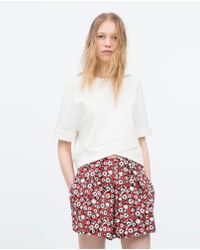 Zara Seamed Top - Lyst