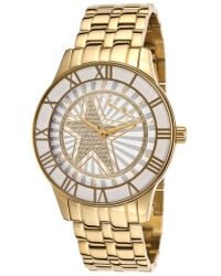 Thierry Mugler Women'S Gold-Tone Stainless Steel White Dial - Lyst