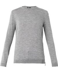 McQ by Alexander McQueen Side-Zip Wool Sweater - Lyst