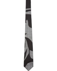 Alexander McQueen Black Abstract Check Prince Of Wales Tie - Lyst
