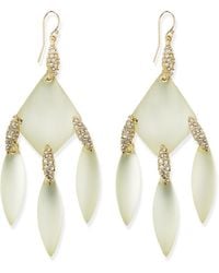 Alexis Bittar Vert Deau Chandelier Earrings - Lyst