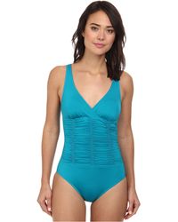 Badgley Mischka Solids Smocked Mio - Lyst