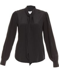 Alice By Temperley Tuxedo Bow Shirt - Lyst