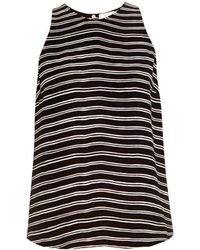 A.L.C. Anise Striped Silk-Crepe Top - Lyst