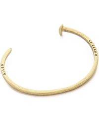 Giles & Brother Mini Railroad Spike Bracelet - Brass Ox - Lyst