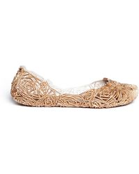 Melissa X Campana 'Fitas' Rose Glitter Flats - Lyst