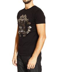 Roberto Cavalli Mezza Manica Girocollo Stampa Logo - Lyst