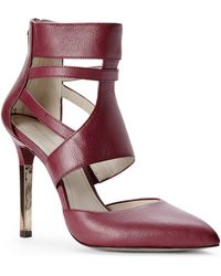 Pour La Victoire Burgundy Zanie Cutout Pumps - Lyst