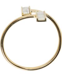Isabel Marant Gold And Marble Offset Gaby Bracelet - Lyst