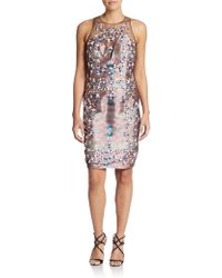 Sachin & Babi Noir Blaire Floral-Embroidered Dress - Lyst